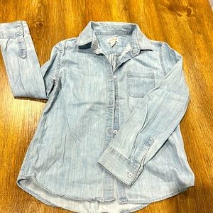 Cat & Jack denim button up shirt